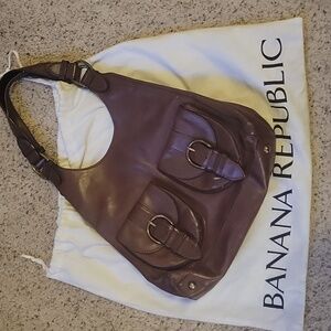 Banana Republic Leather Saddle Bag